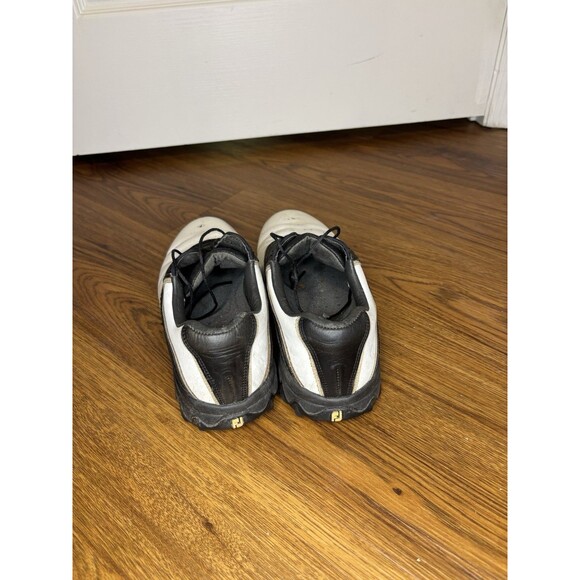 FootJoy Golf Shoes Mens 9.5 Black White Good Contour Series 54031 Leather Spiked main image 4
